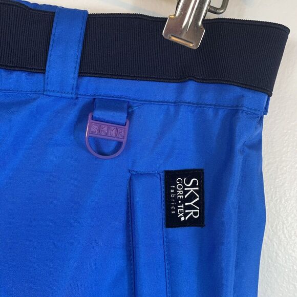 SKYR Gore Tex Men's Medium Blue Snow Ski Board Pants Adjustable Lightweight - Picture 3 of 13